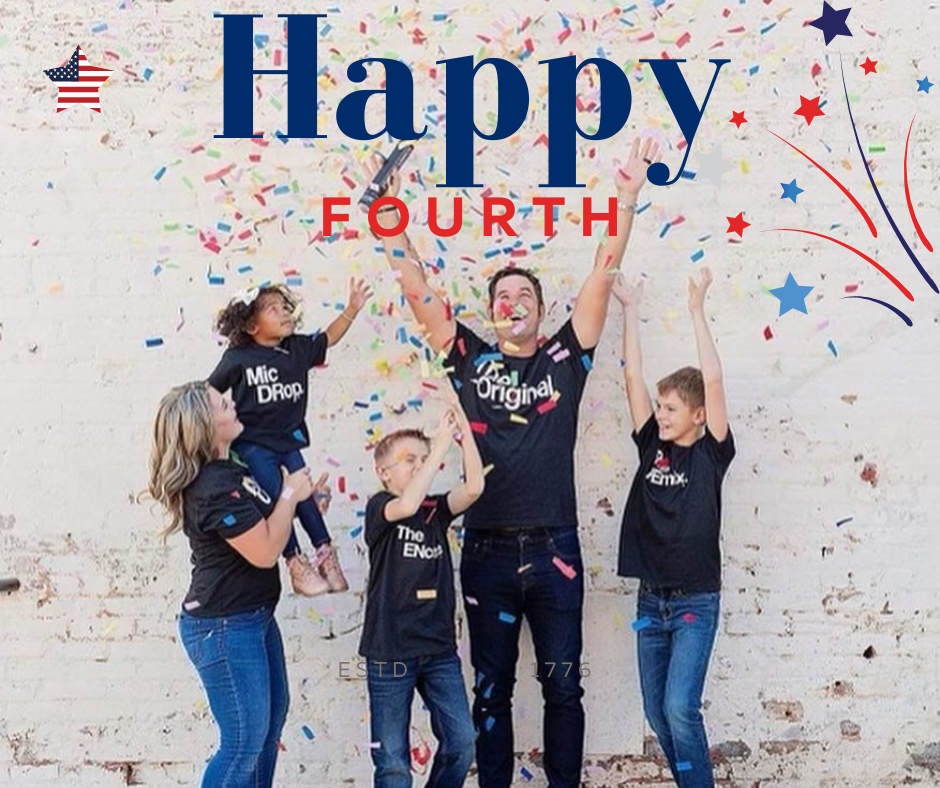 Happy fourth of july, matching shirts, apparel, t-shirt set, mama, daddy