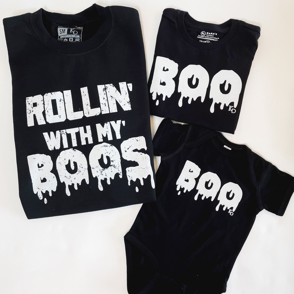 Spooktacular Halloween Fun with Matching Family Shirts and Costumes from KAAN'S Designs