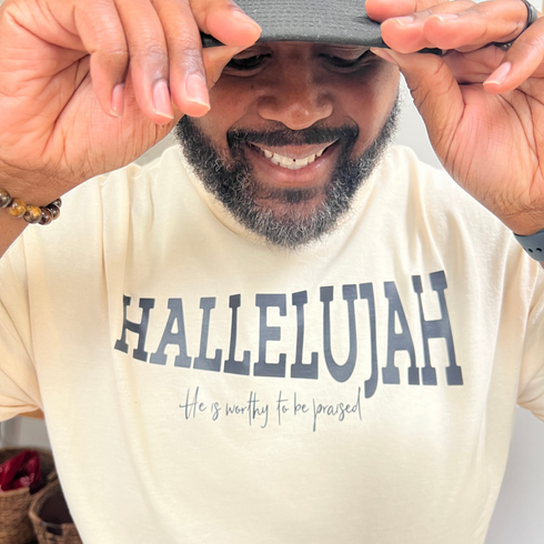 Hallelujah Megaphone - Adult T-shirt/Comfort Colors