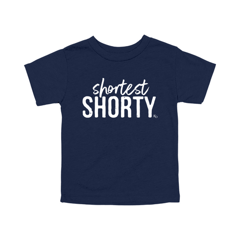 Dad, Mom, Shorty Matching T-shirt Set - Navy