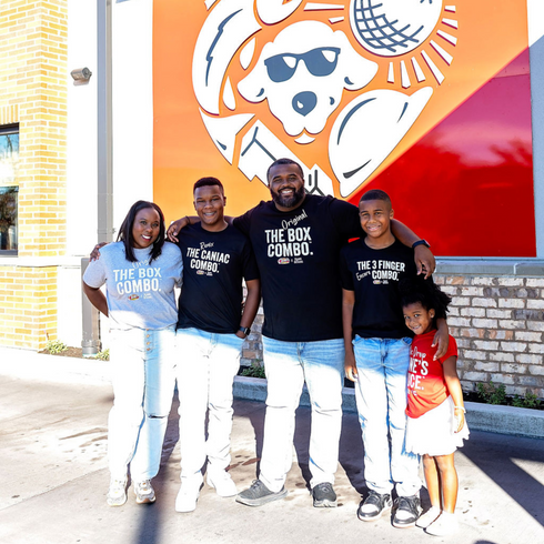 The Encore 3 Finger Combo Shirt- Raising Canes X Kaans Designs Collaboration