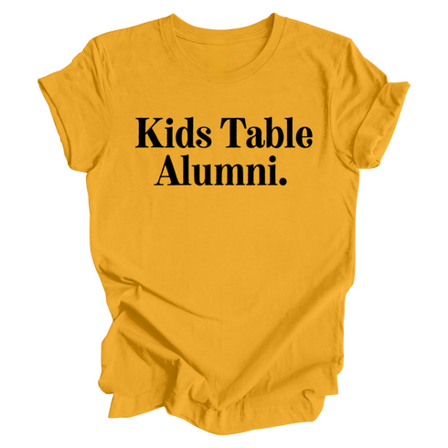 Thanksgiving Family Matching - Kids Table Alumni Kids and Adults ( Multiple Options and Colors)
