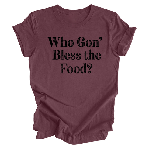 Thanksgiving Family Matching - Who gon' bless the food? Kids and Adults ( Multiple Options and Colors)