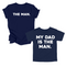 Daddy Matching - The Man/My Dad Is The Man - Navy (2 Set Shirts)