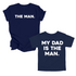 Daddy Matching - The Man/My Dad Is The Man - Navy (2 Set Shirts)