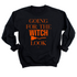 Adult Halloween Shirt - Going For The Witch Look Black Sweatshirt/T-shirt