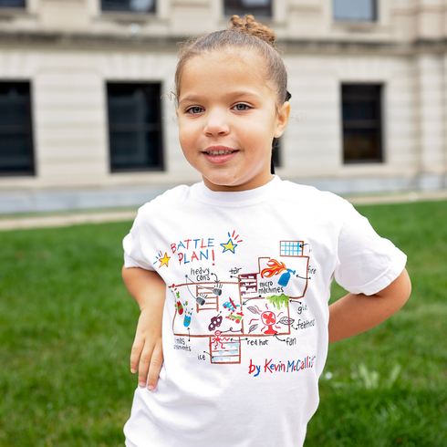 Kevin's Battleplan -Comfort Colors Youth and Adult Multiple Colors