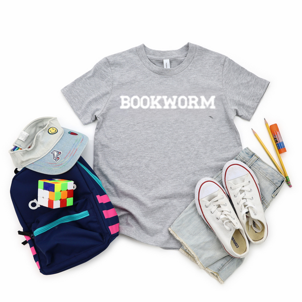 Back to School- "Bookworm" Kids Multiple Color T-shirt