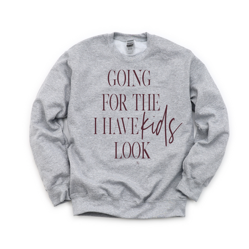 Women's Pullover Collegiate Sweatshirt - Going For The I Have Kids Look©