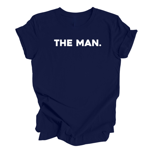 Daddy Matching - The Man/My Dad Is The Man - Navy (2 Set Shirts)
