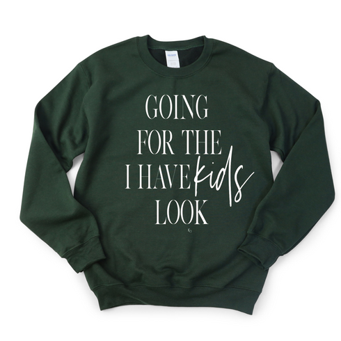Women's Pullover Collegiate Sweatshirt - Going For The I Have Kids Look©