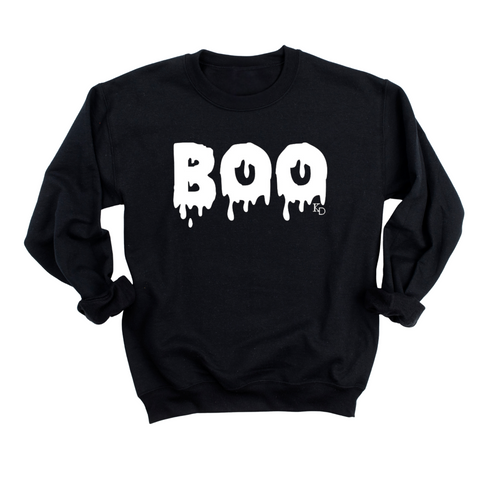 Mommy and Me - Halloween Matching Set - Rollin' With My Boos - Black Sweatshirt/T-shirt