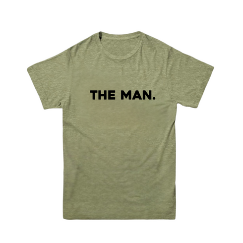 Matching Set - The Man/My Dad Is The Man - Olive (2 Set Shirts)