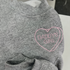 Valentines Day Embroidered Heart - Adult/Kids Sweatshirt