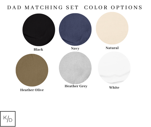 Matching Daddy and Me Set - Homies for Life (Multiple Colors)