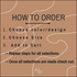 Instructions on how to order