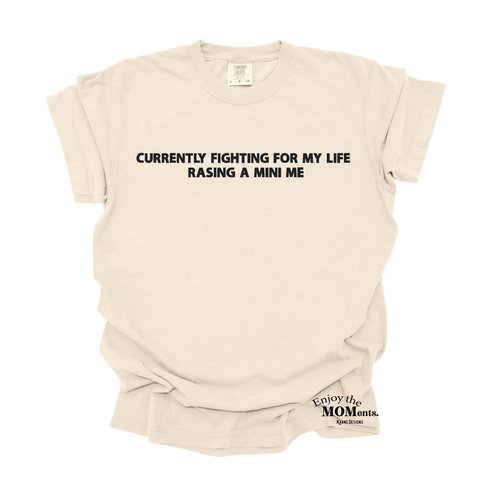 PERSONALIZE -Enjoy the MOMents Custom Embroidered - Adult Shirt/Comfort Colors (Multiple Colors)