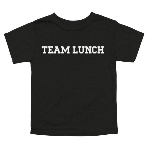 Back to School- "Team Lunch" Kids Multiple Color T-shirt