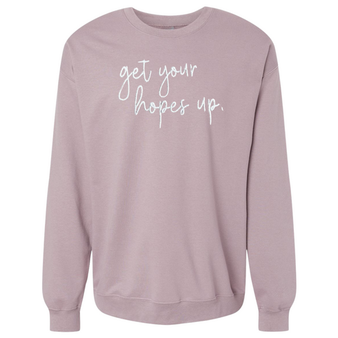 Get Your Hopes Up - Embroidered Adult/Child - Pullover