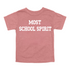 Back to School- "Most School Spirit" Kids Multiple Color T-shirt