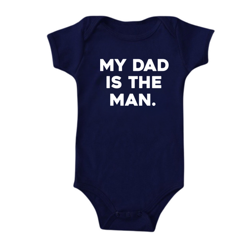 Daddy Matching - The Man/My Dad Is The Man - Navy (2 Set Shirts)