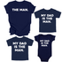 Dad and Kids - The Man/My Dad Is The Man - Multiple Colors