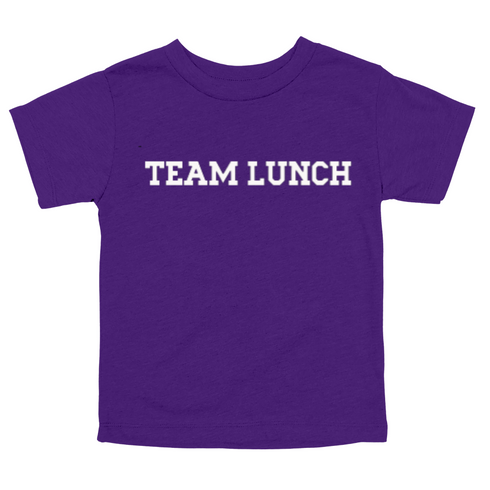 Back to School- "Team Lunch" Kids Multiple Color T-shirt