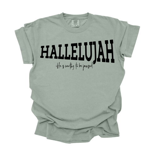 Hallelujah Megaphone - Adult T-shirt/Comfort Colors