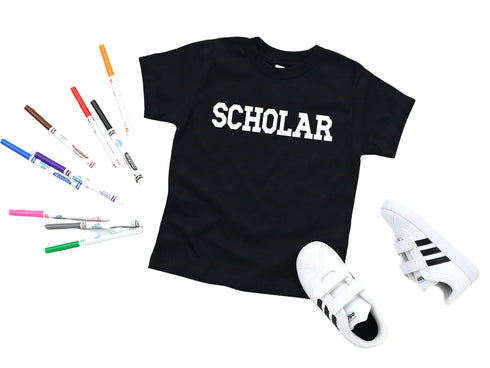 Back to School- "Scholar" Kids Multiple Color T-shirt
