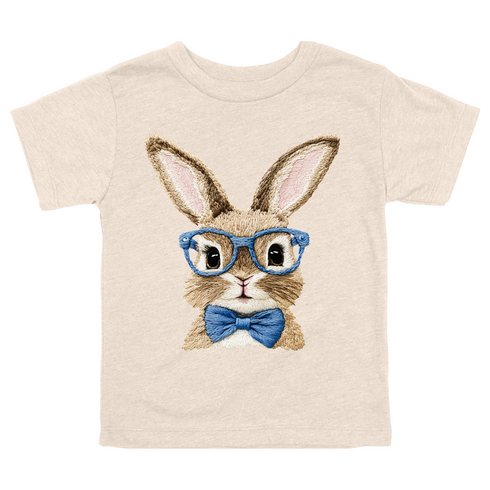 Vintage Easter Bunny with/Blue Bow Tie - Child/Adult T-shirt
