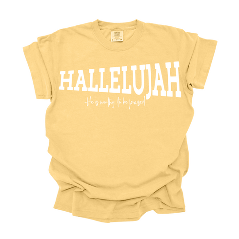 Hallelujah Megaphone - Adult T-shirt/Comfort Colors