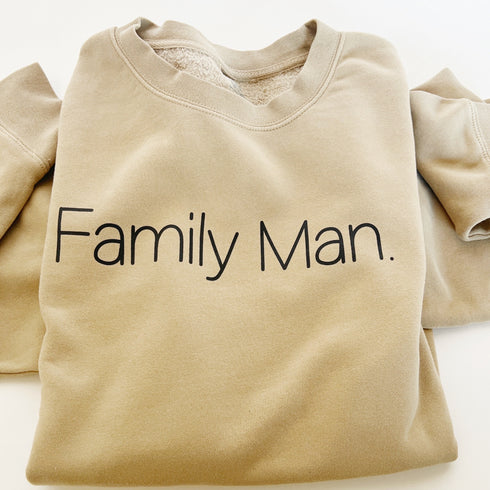 Family Man Collegiate Sweatshirt (Multiple Colors)