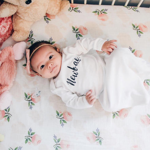 baby girl, new baby outfit, gown, newbae, gender reveal