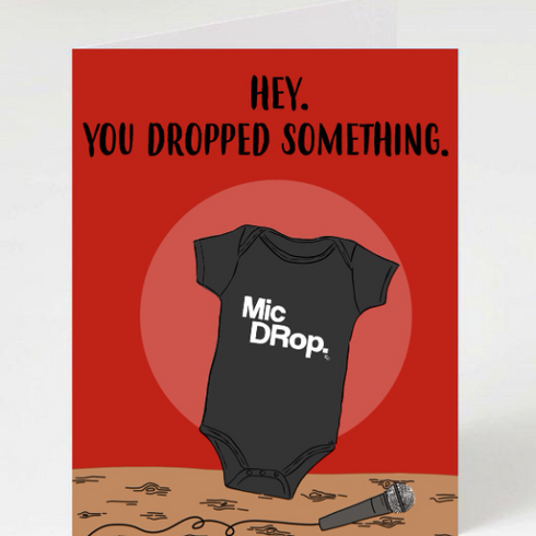 Baby Shower Invitation or Greeting Card - It's The Remix Baby