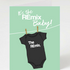 Baby Shower Invitation or Greeting Card - It's The Remix Baby