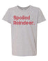 Heather grey spoiled reindeer shirt